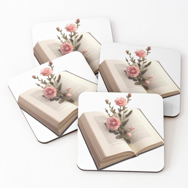 Item preview, Aesthetic Book with Pink Flower designed and sold by auxincaftan0o.