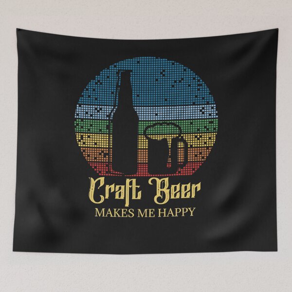 Item preview, Craft beer makes me happy designed and sold by ChrisFeil.