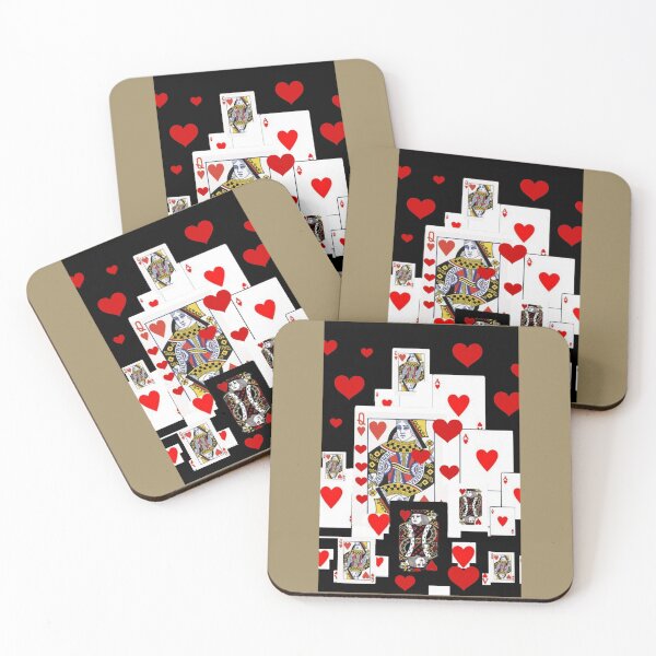 Item preview, BLACK COLOR ROYAL COURT CASINO RED HEARTS CARDS48png designed and sold by Fernandesigner.