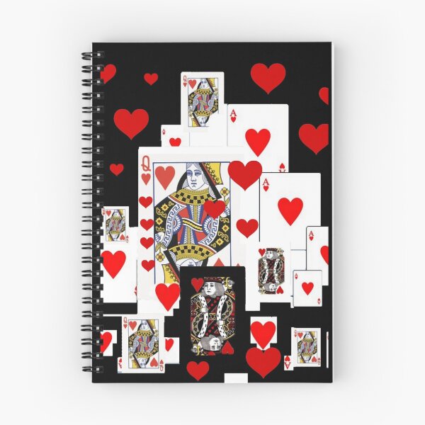 Item preview, BLACK COLOR ROYAL COURT CASINO RED HEARTS CARDS48png designed and sold by Fernandesigner.