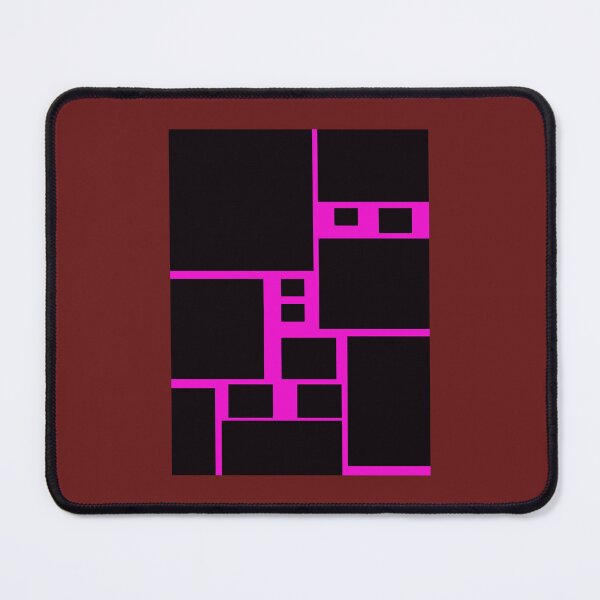 Item preview, Black squares on pink abstract 1 Graphic designed and sold by Fernandesigner.