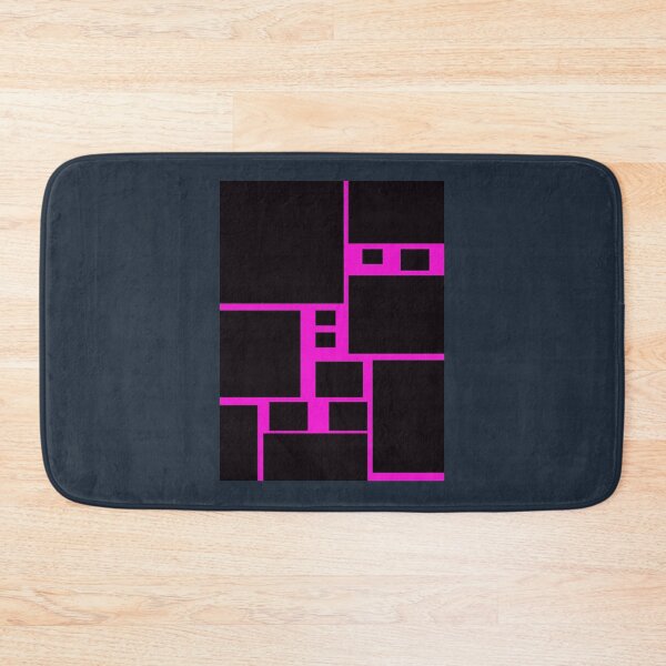 Item preview, Black squares on pink abstract 1 Graphic  designed and sold by Fernandesigner.