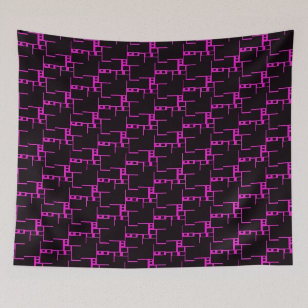 Item preview, Black squares on pink abstract 1 Graphic  designed and sold by Fernandesigner.