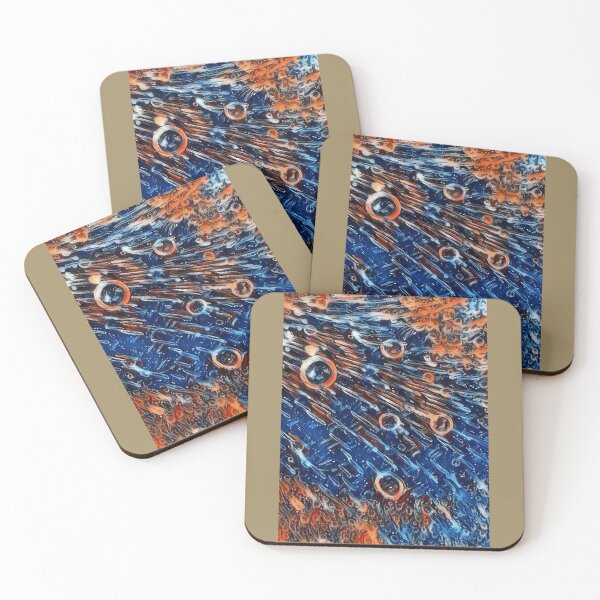 Item preview, Colourful blue and orange abstract Graphic  designed and sold by Fernandesigner.