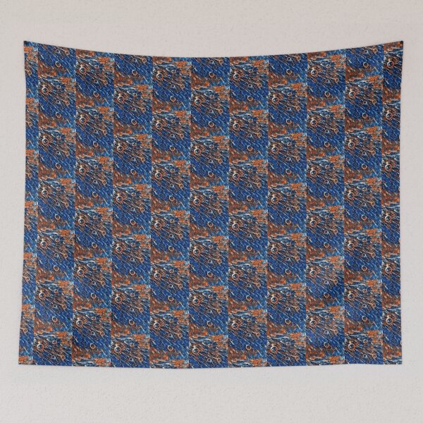 Item preview, Colourful blue and orange abstract Graphic  designed and sold by Fernandesigner.
