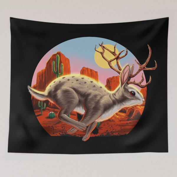 Item preview, Jackalope Cryptid Rabbit designed and sold by underheaven.