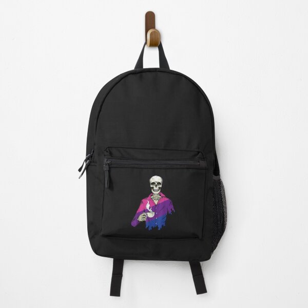 Item preview, Skeleton Drinking Coffee LGBT-Q Retro Asexual Pride Flag designed and sold by JamilaJMyers.