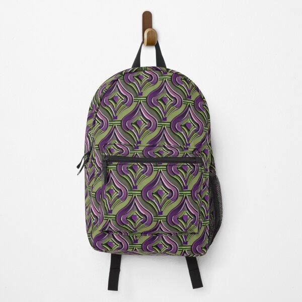 Item preview, Retro Modern sleek design deep plum and macha green designed and sold by Coexist In Tee's .