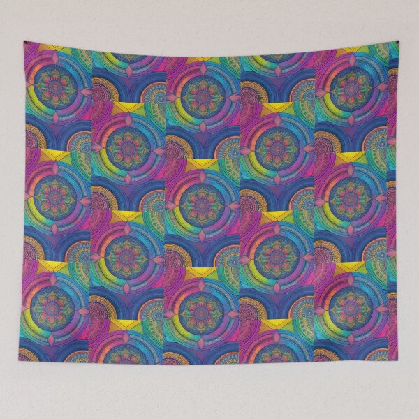 Item preview, Painted Mandala Circle Art 57 by MMA designed and sold by spacemandala.