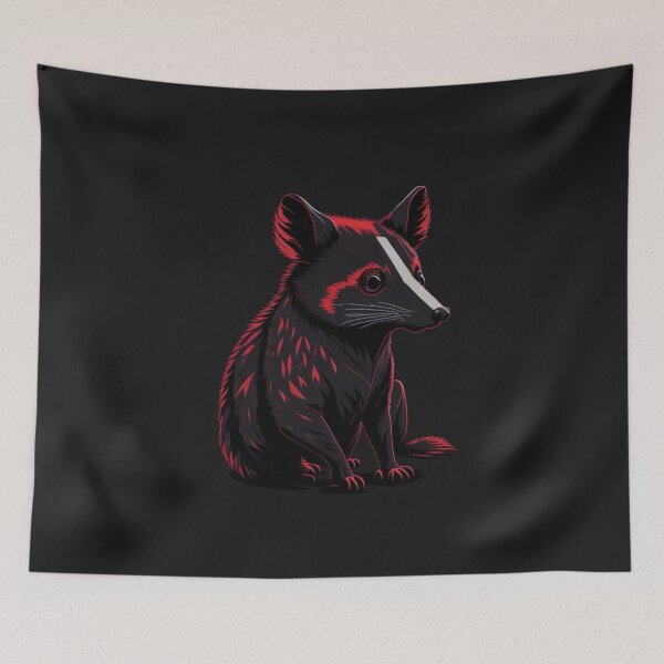 Item preview, Opossum Silhouette Sticker - Cute Animal designed and sold by joejiing.