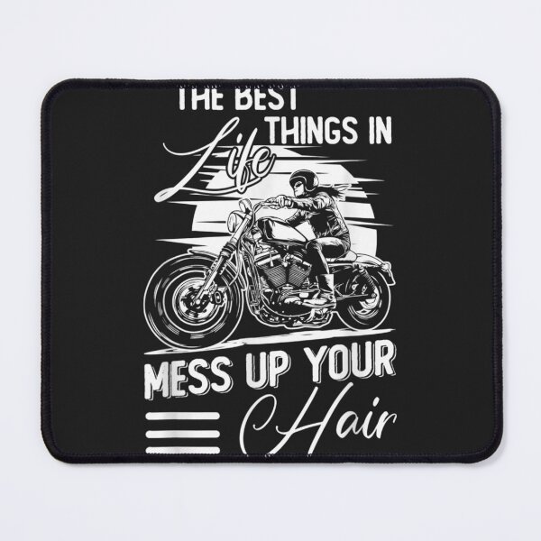 Item preview, The Best Things In Life Mess Up Your Hair Moto Racing Girl designed and sold by JamilaJMyers.