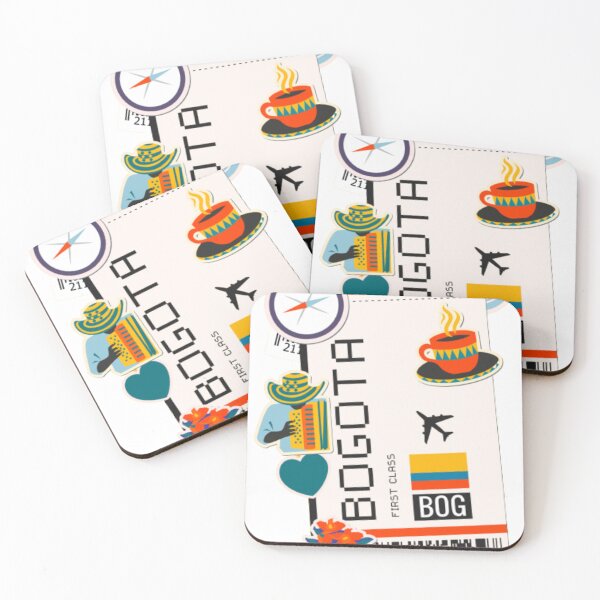 Item preview, Bogota Colombia Boarding Pass designed and sold by funnylifeusa.