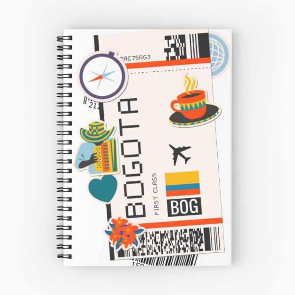 Item preview, Bogota Colombia Boarding Pass designed and sold by funnylifeusa.