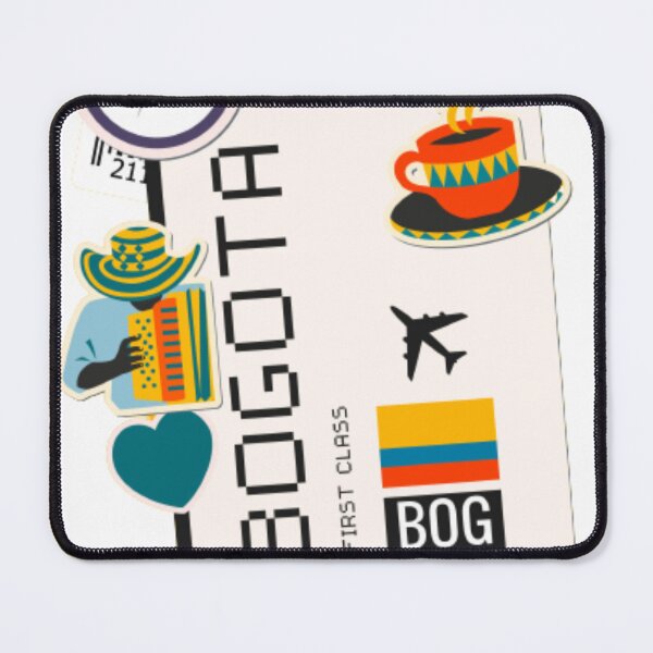 Item preview, Bogota Colombia Boarding Pass designed and sold by funnylifeusa.