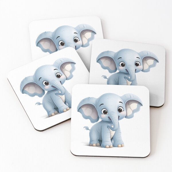 Item preview, Playful Baby Elephant: A Cartoon Adventure designed and sold by Cr-AI-tive.