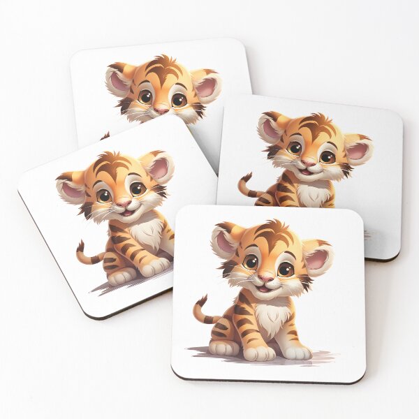 Item preview, The Adventurous Baby Tiger in Cartoon Wonderland designed and sold by Cr-AI-tive.