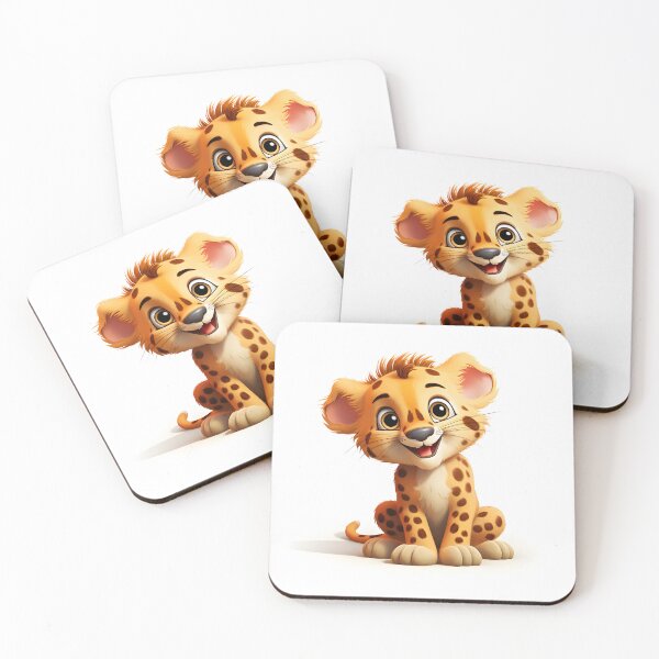 Item preview, Cartoon Adventure with the Adorable Baby Cheetah designed and sold by Cr-AI-tive.