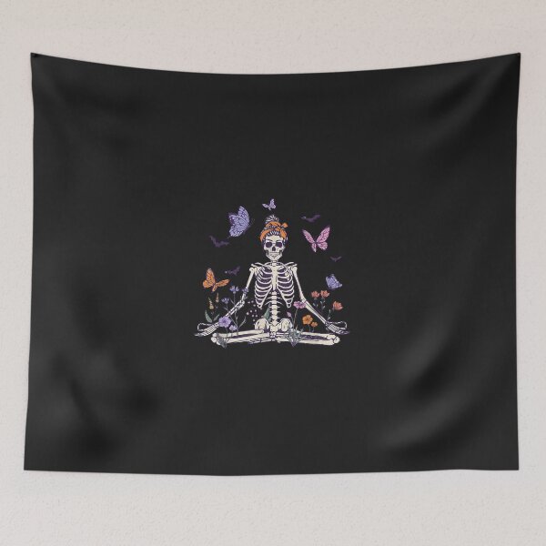 Item preview, Women Yoga Skeleton Halloween Shirt Meditating Skeleton Mama  designed and sold by JamilaJMyers.