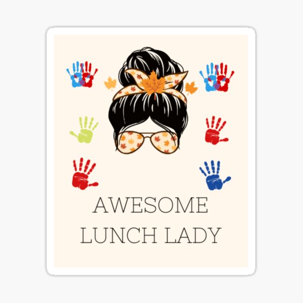 100 Days Of Feeding Kids Lunch Lady School Canteen' Sticker