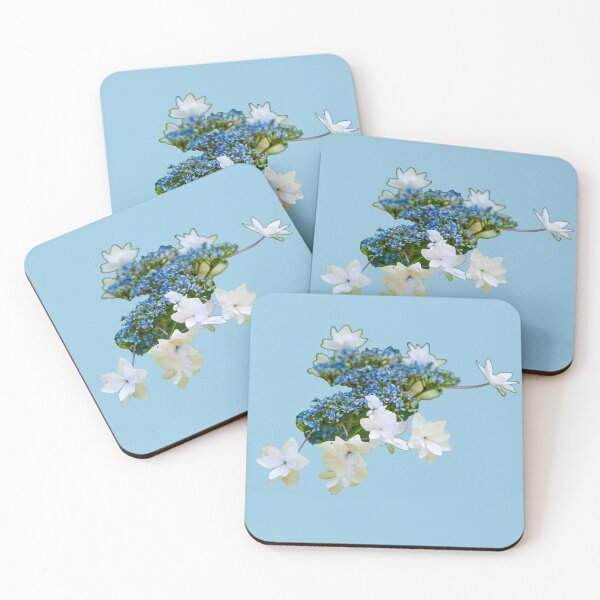 Item preview, Blue and White Mop head Hydrangea designed and sold by Dalyndigital Photography.