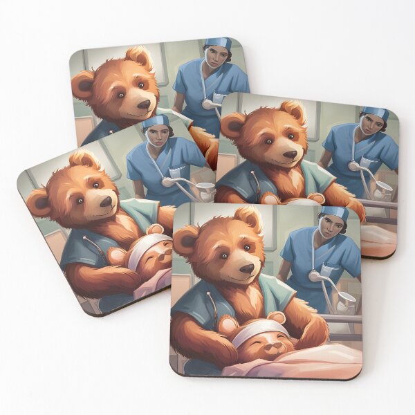 Item preview, Teddy being cared for by a nurse designed and sold by Colin Bentham.