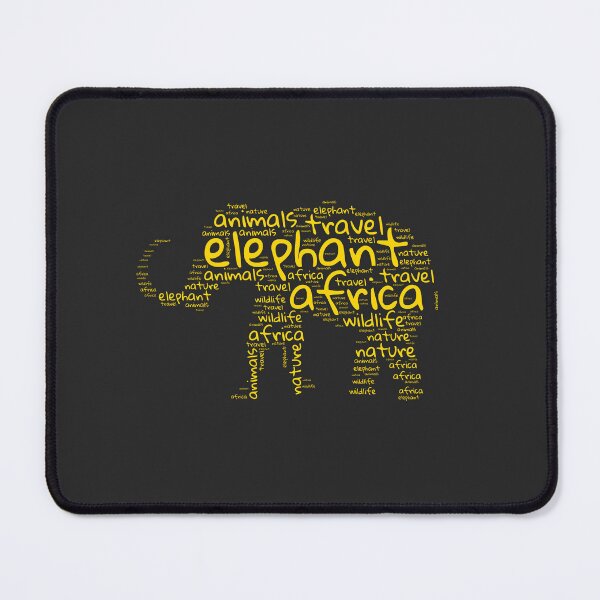 Item preview, Love for elephants; elephant made out of words designed and sold by janedewaard.