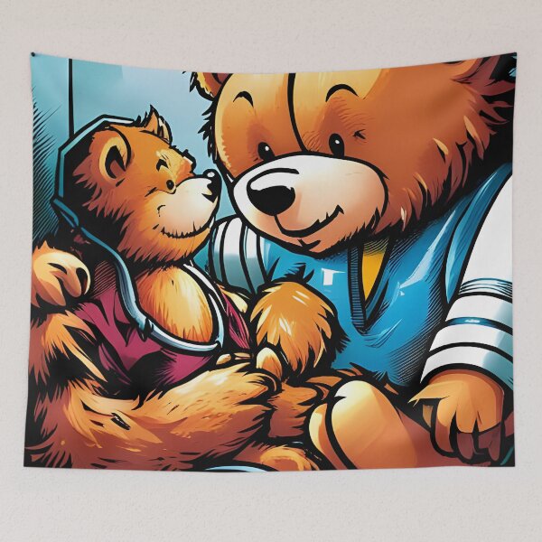 Item preview, Teddy being cared for by a nurse designed and sold by Colin Bentham.