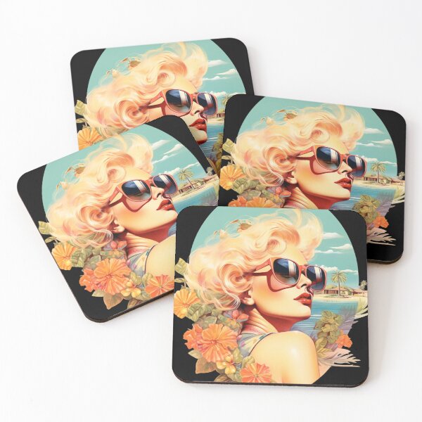 Item preview, Retro Girl with sunglasses designed and sold by DarkFablecation.
