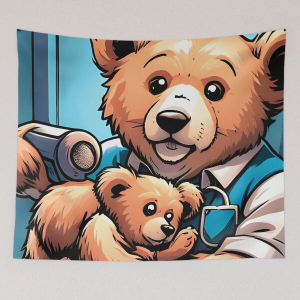 Item preview, Teddy being cared for by a nurse designed and sold by Colin Bentham.