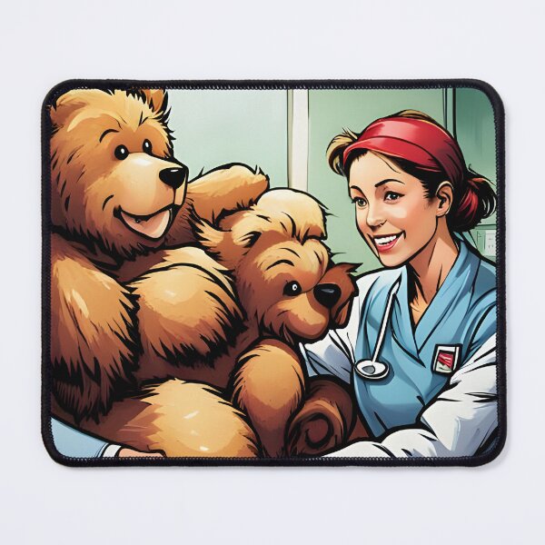 Item preview, Teddy being cared for by a nurse designed and sold by Colin Bentham.