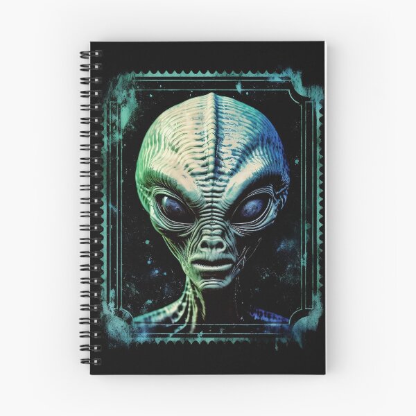 Item preview, Portrait of the alien on post stamp designed and sold by HiTechMedia.