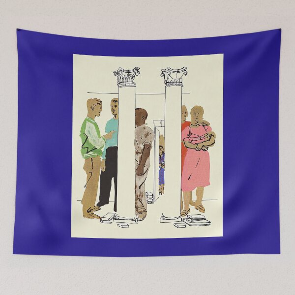 Item preview, people standing around two columns csa images	 designed and sold by iucrvgboh85.