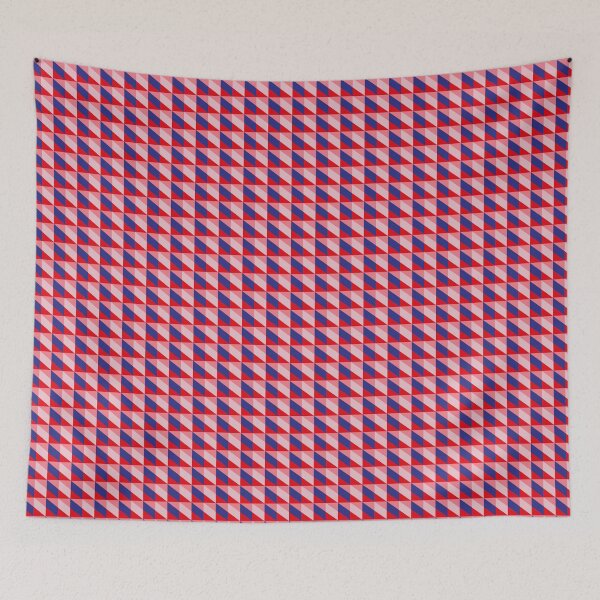 Item preview, VINTAGE TEXTILE ORANGE BLUE designed and sold by VEGANKAISU.