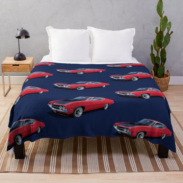 Item preview, 1970 Ford Torino Cobra Jet in candy apple red designed and sold by candc-retro.