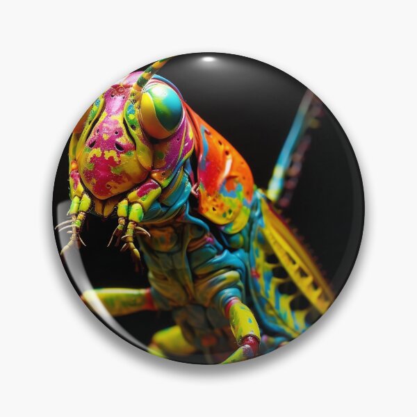 Item preview, Grasshopper in psychedelic colors designed and sold by HiTechMedia.