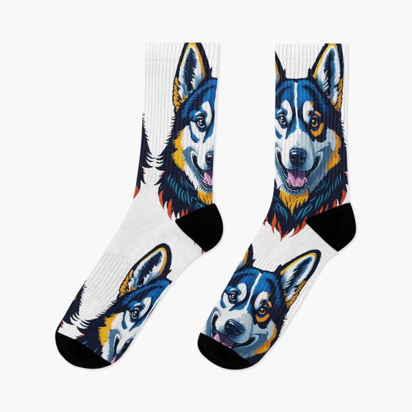 Item preview, Cute Husky, happy, smiling designed and sold by CatCoconut-Art.