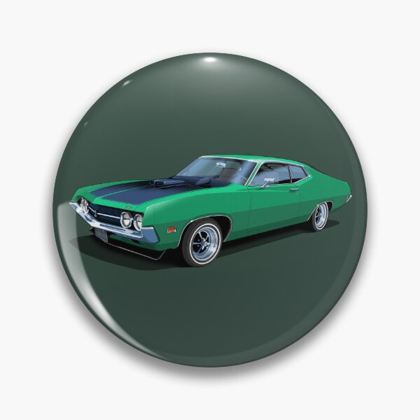 Item preview, 1970 Ford Torino Cobra Jet in grabber green designed and sold by candc-retro.