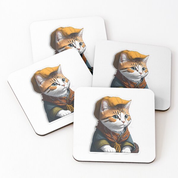 Item preview, Cute cat in ancient art designed and sold by Creativeanus.