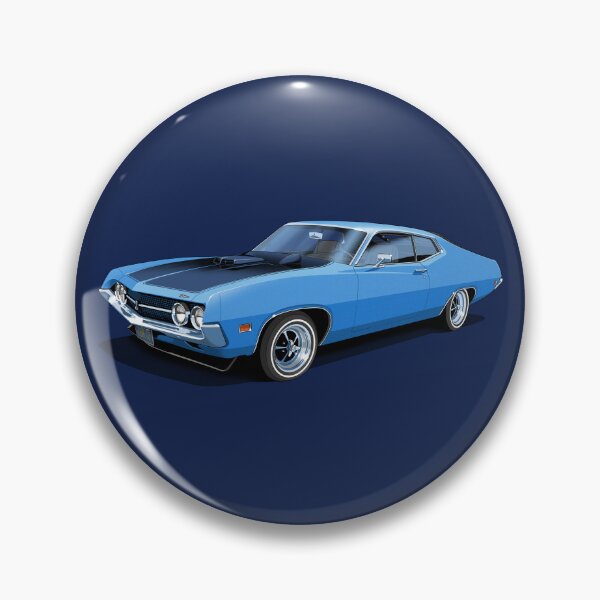 Item preview, 1970 Ford Torino Cobra Jet in winter blue designed and sold by candc-retro.