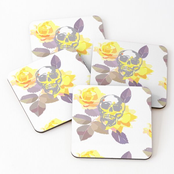 Item preview, Skull and flowers designed and sold by stavina.
