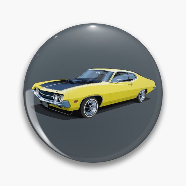 Item preview, 1970 Ford Torino Cobra Jet in grabber yellow designed and sold by candc-retro.