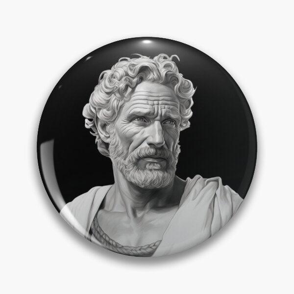 Item preview, Seneca The Younger - Black & White Sketch with Functional Aesthetics designed and sold by The Stoic Sigma.
