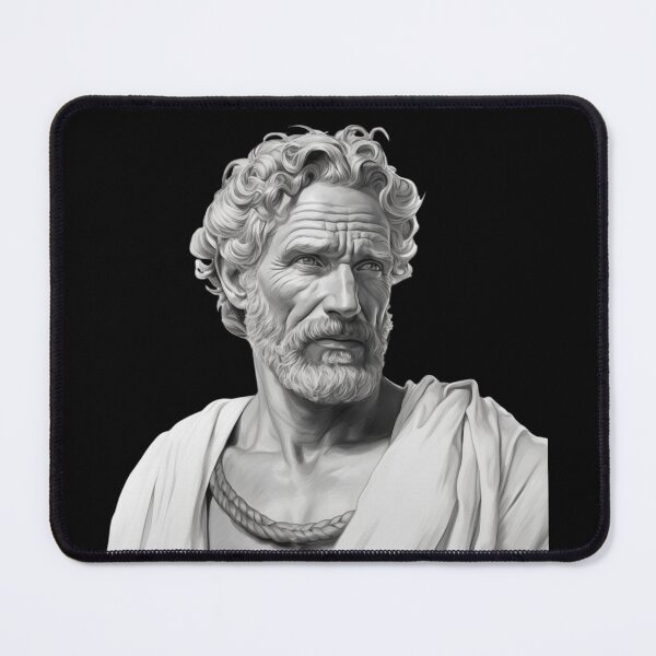 Item preview, Seneca The Younger - Black & White Sketch with Functional Aesthetics designed and sold by The Stoic Sigma.