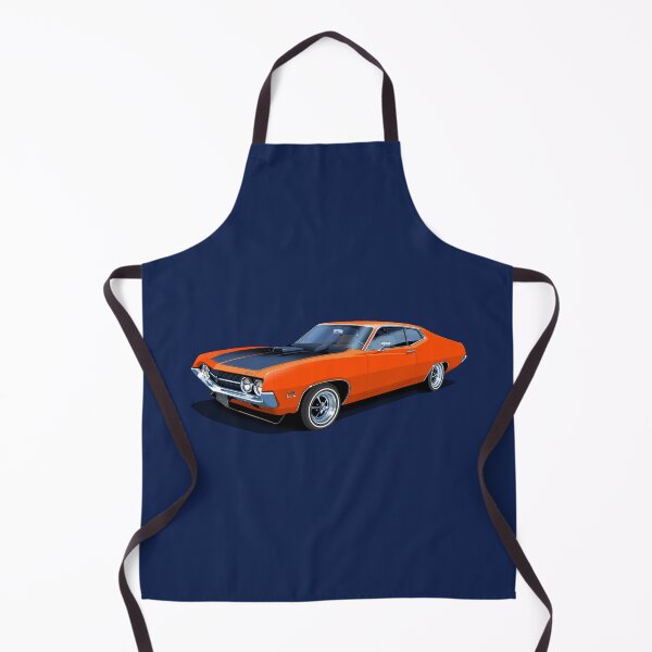 Item preview, 1970 Ford Torino Cobra Jet in red orange designed and sold by candc-retro.