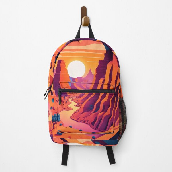 Item preview, Desert Canyon Sunset Graffiti Style Art Painting Design Print designed and sold by randomtdesigns.