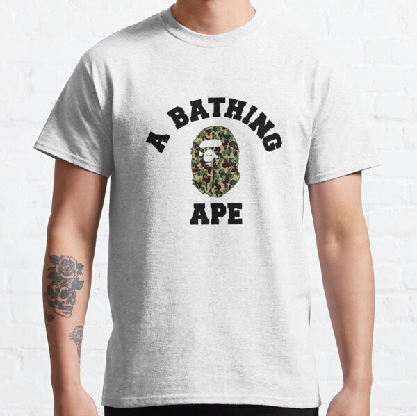 Aape By A Bathing Ape camo denim baseball shirt in black