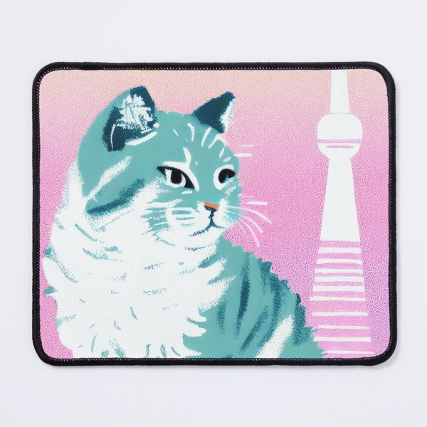 Item preview, Retro Cat in Tokyo: A Summer Adventure in Pastel designed and sold by pocketart2023.