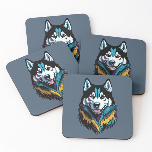Item preview, Cute Husky, happy, smiling designed and sold by CatCoconut-Art.
