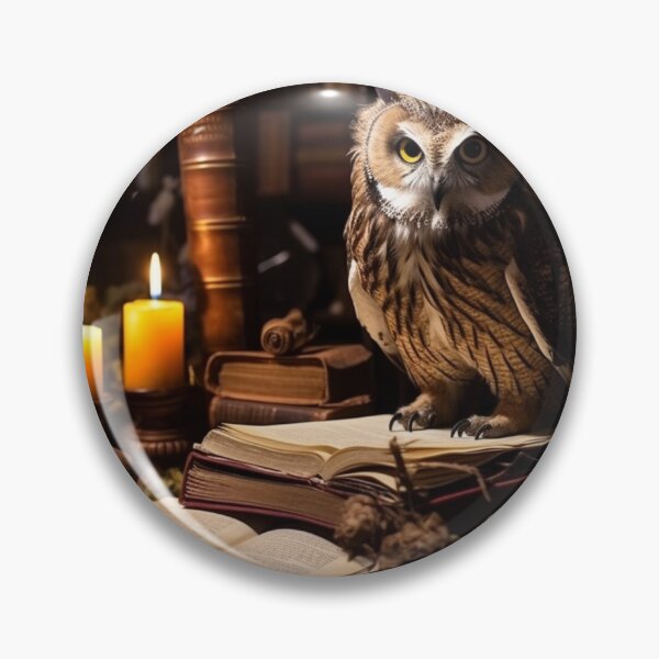 Item preview, Owl in the study designed and sold by AI-G-I-.