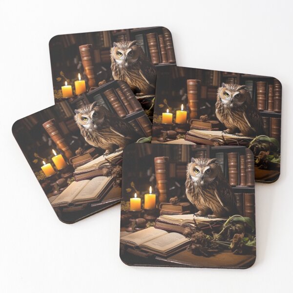 Item preview, Owl in the study designed and sold by AI-G-I-.